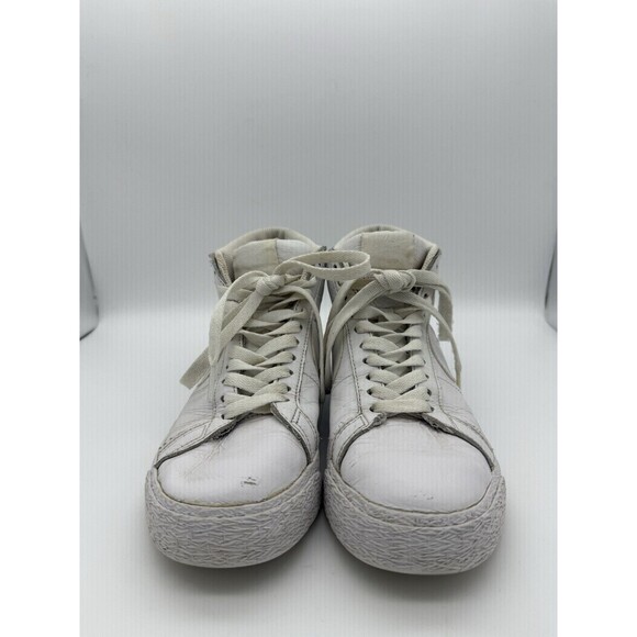 Nike Zoom Blazer SB Mid White Shoes Womens 5 Travel Vacation Athletic Streetwear - Picture 4 of 9